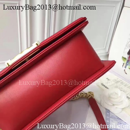 Boy Chanel Flap Shoulder Bag Sheepskin Leather A67085E Red Boy Chanel Flap Shoulder Bag Sheepskin Leather A67085E Red