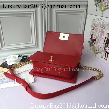Boy Chanel Flap Shoulder Bag Sheepskin Leather A67085E Red Boy Chanel Flap Shoulder Bag Sheepskin Leather A67085E Red