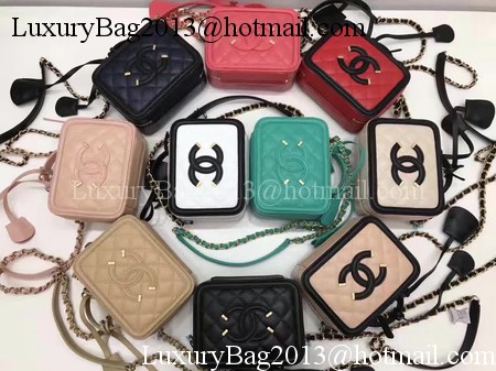 Chanel Cosmetic Bag Original Cannage Pattern A93341 Apricot Chanel Cosmetic Bag Original Cannage Pattern A93341 Apricot