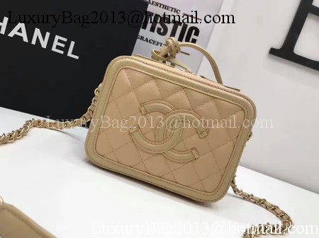 Chanel Cosmetic Bag Original Cannage Pattern A93341 Apricot Chanel Cosmetic Bag Original Cannage Pattern A93341 Apricot