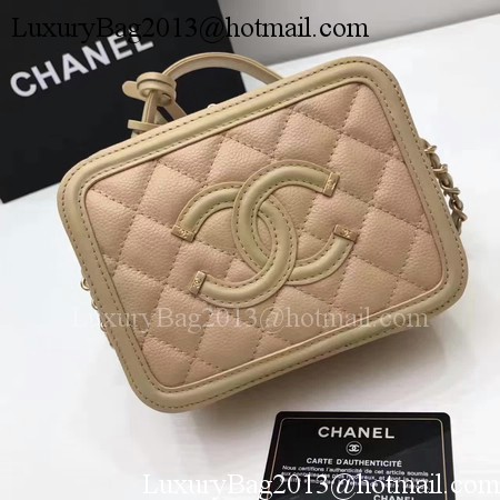 Chanel Cosmetic Bag Original Cannage Pattern A93341 Apricot Chanel Cosmetic Bag Original Cannage Pattern A93341 Apricot