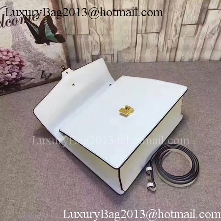 Gucci Sylvie Leather Top Handle Bag 431665 White Gucci Sylvie Leather Top Handle Bag 431665 White