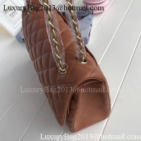 Chanel 2.55 Series Flap Bags Brown Original Sheepskin A1112 Gold Chanel 2.55 Series Flap Bags Brown Original Sheepskin A1112 Gold