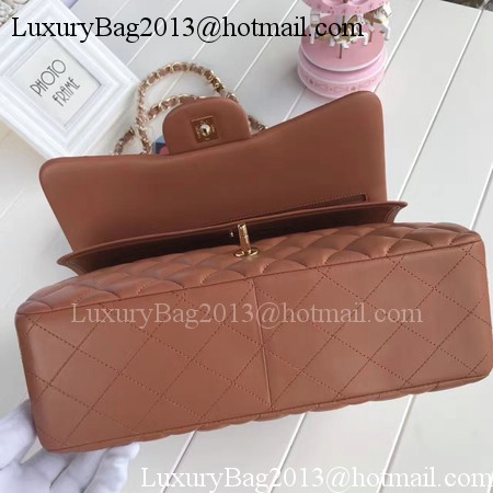 Chanel 2.55 Series Flap Bags Brown Original Sheepskin A1112 Gold Chanel 2.55 Series Flap Bags Brown Original Sheepskin A1112 Gold