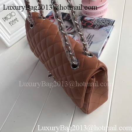 Chanel 2.55 Series Flap Bags Brown Original Sheepskin A1112 Silver Chanel 2.55 Series Flap Bags Brown Original Sheepskin A1112 Silver