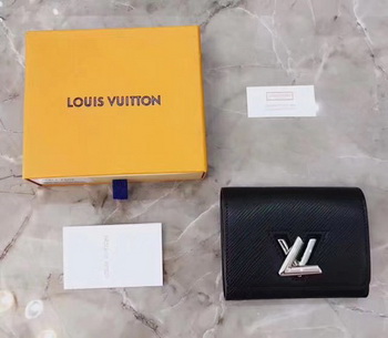 Louis Vuitton Epi Leather TWIST COMPACT WALLET M64414 Black