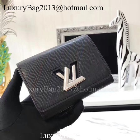 Louis Vuitton Epi Leather TWIST COMPACT WALLET M64414 Black Louis Vuitton Epi Leather TWIST COMPACT WALLET M64414 Black