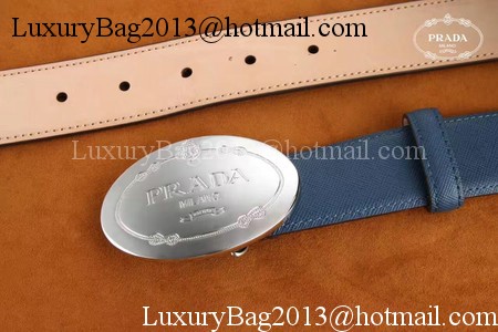 Prada Leather Belt PD0805 Blue Prada Leather Belt PD0805 Blue