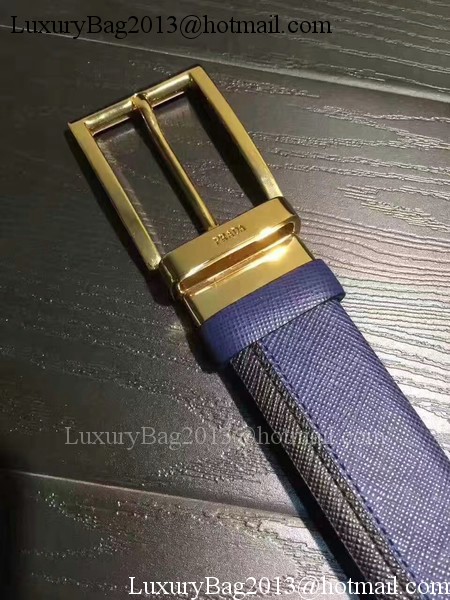 Prada Leather Belt PD0806 Blue Prada Leather Belt PD0806 Blue