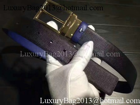 Prada Leather Belt PD0806 Blue Prada Leather Belt PD0806 Blue