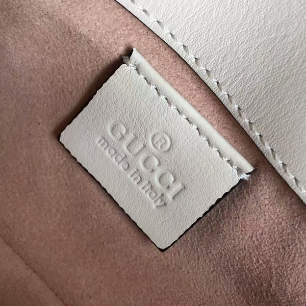 Gucci GG Marmont Nano Shoulder Bag 476433A White