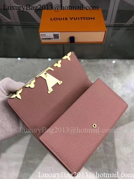 Louis Vuitton CRUISE 2017 CAPUCINES WALLET M64551 Pink Louis Vuitton CRUISE 2017 CAPUCINES WALLET M64551 Pink
