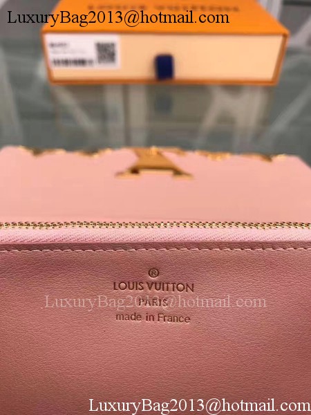 Louis Vuitton CRUISE 2017 CAPUCINES WALLET M64551 Pink Louis Vuitton CRUISE 2017 CAPUCINES WALLET M64551 Pink
