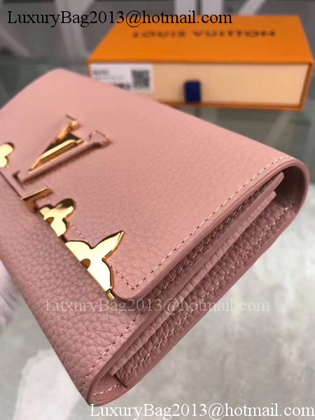 Louis Vuitton CRUISE 2017 CAPUCINES WALLET M64551 Pink Louis Vuitton CRUISE 2017 CAPUCINES WALLET M64551 Pink