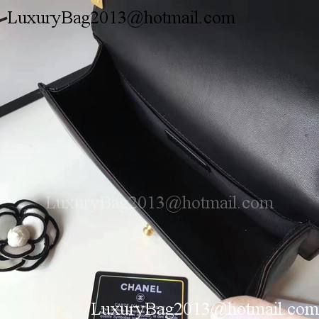 Boy Chanel Top Handle Flap Bag Original Sheepskin Leather A94804 Black Boy Chanel Top Handle Flap Bag Original Sheepskin Leather A94804 Black