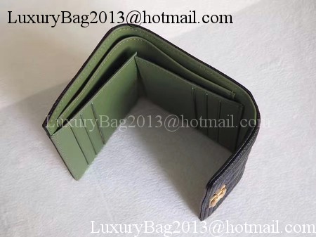 Chanel Matelasse Bi-Fold Wallet Black Cannage Patterns A48980 Gold