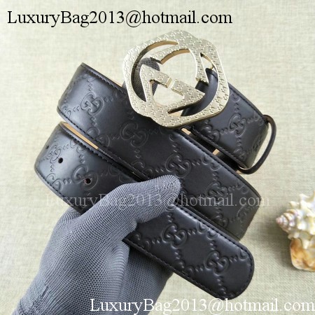 Gucci 38mm Leather Black Belt GG57098 Gold Gucci 38mm Leather Black Belt GG57098 Gold