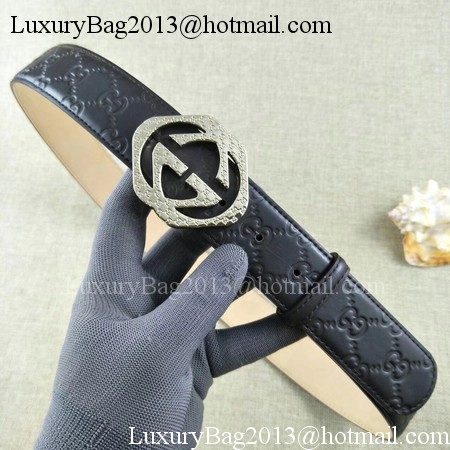 Gucci 38mm Leather Black Belt GG57098 Gold Gucci 38mm Leather Black Belt GG57098 Gold