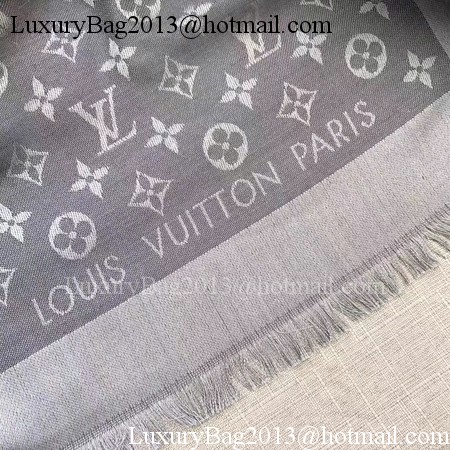 Louis Vuitton MONOGRAM DENIM Scarf M33695 Grey Louis Vuitton MONOGRAM DENIM Scarf M33695 Grey