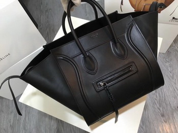 Celine Luggage Phantom Tote Bag Smooth Leather CT3372 Black