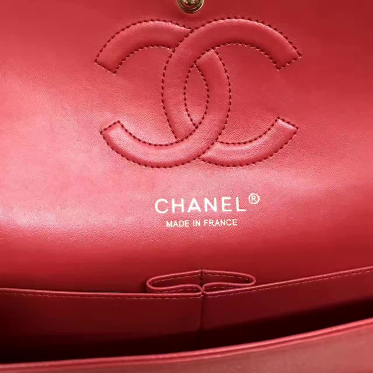 Chanel Flap Shoulder Bags Red Sheepskin Leather A1112 Glod Chanel Flap Shoulder Bags Red Sheepskin Leather A1112 Glod