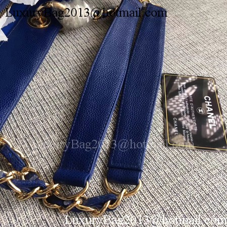 Chanel LE Boy Grand Shopping Tote Bag GST Blue Cannage Pattern A50995 Gold Chanel LE Boy Grand Shopping Tote Bag GST Blue Cannage Pattern A50995 Gold