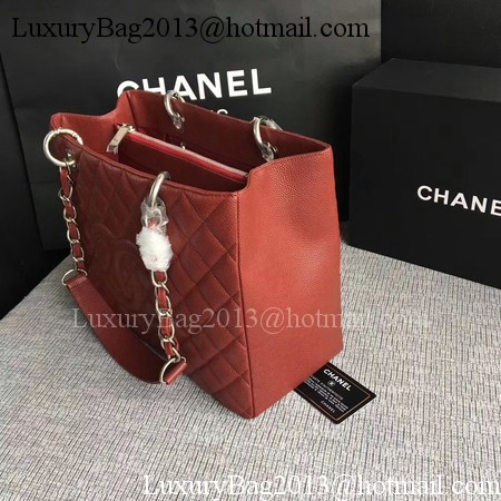 Chanel LE Boy Grand Shopping Tote Bag GST Wine Cannage Pattern A50995 Silver Chanel LE Boy Grand Shopping Tote Bag GST Wine Cannage Pattern A50995 Silver