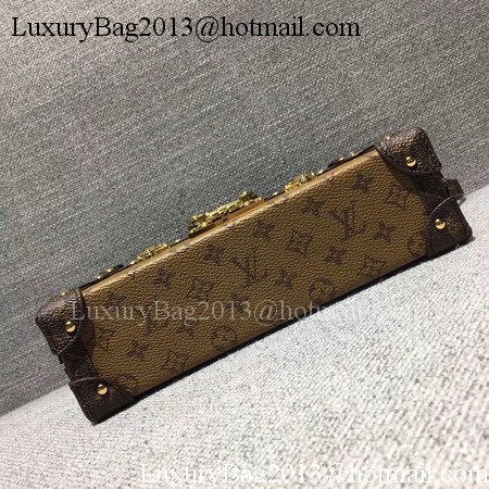 Louis Vuitton Petite Malle Monogram Canvas Bag M44154 Reverse Louis Vuitton Petite Malle Monogram Canvas Bag M44154 Reverse