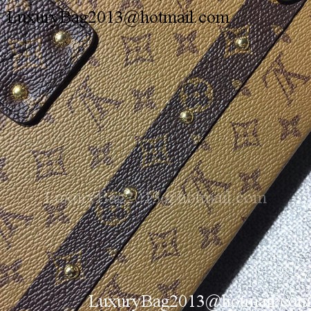 Louis Vuitton Petite Malle Monogram Canvas Bag M44154 Reverse Louis Vuitton Petite Malle Monogram Canvas Bag M44154 Reverse