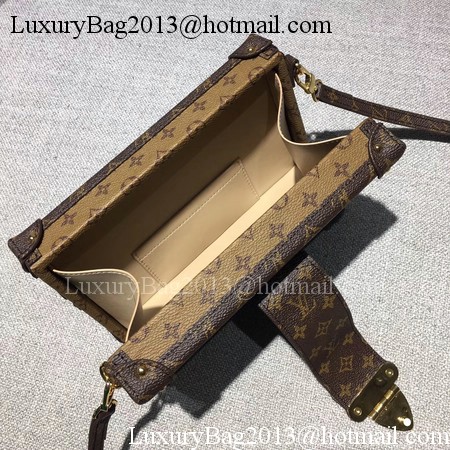 Louis Vuitton Petite Malle Monogram Canvas Bag M44154 Reverse Louis Vuitton Petite Malle Monogram Canvas Bag M44154 Reverse