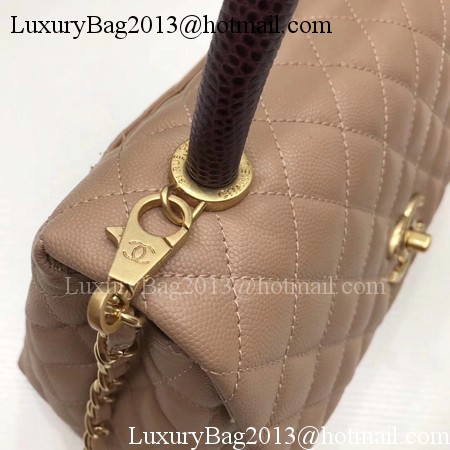 Chanel Classic Red Top Handle Bag Apricot Original Leather A92991 Gold Chanel Classic Red Top Handle Bag Apricot Original Leather A92991 Gold