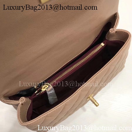 Chanel Classic Red Top Handle Bag Apricot Original Leather A92991 Gold Chanel Classic Red Top Handle Bag Apricot Original Leather A92991 Gold