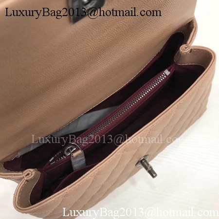 Chanel Classic Red Top Handle Bag Apricot Original Leather A92991 Silver Chanel Classic Red Top Handle Bag Apricot Original Leather A92991 Silver