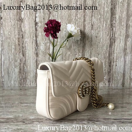 Gucci GG Marmont Matelasse Shoulder Bag 443497 OffWhite Gucci GG Marmont Matelasse Shoulder Bag 443497 OffWhite