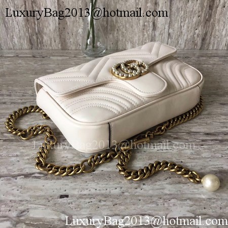 Gucci GG Marmont Matelasse Shoulder Bag 443497 OffWhite Gucci GG Marmont Matelasse Shoulder Bag 443497 OffWhite