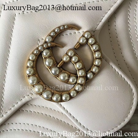 Gucci GG Marmont Matelasse Shoulder Bag 443497 OffWhite Gucci GG Marmont Matelasse Shoulder Bag 443497 OffWhite