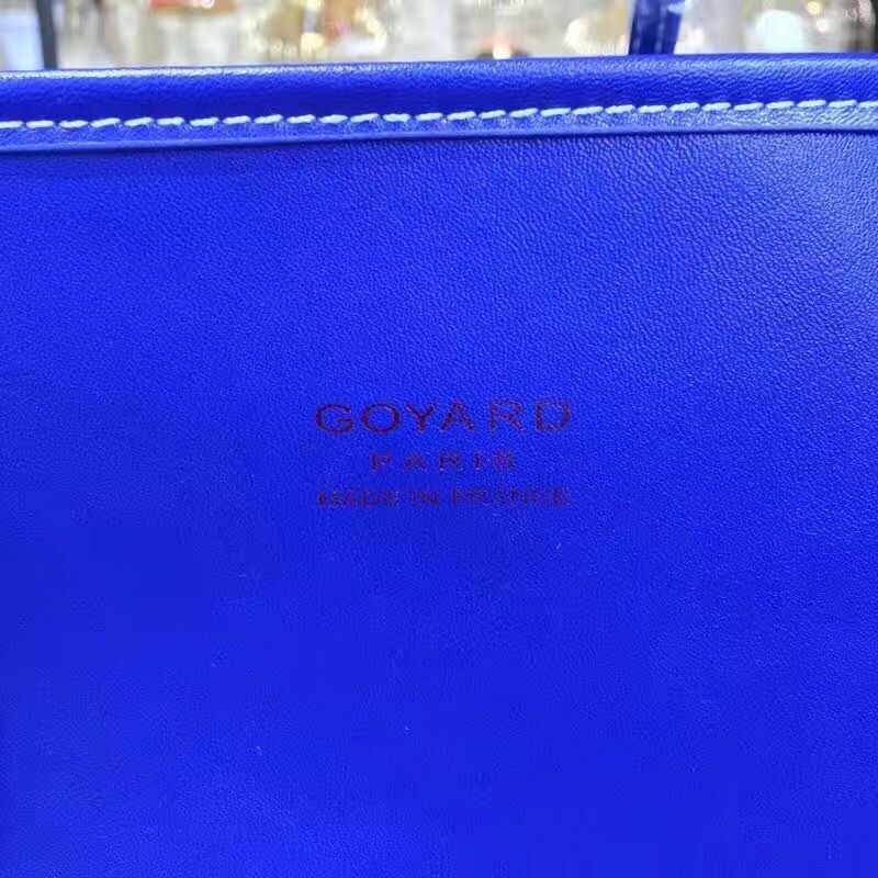Goyard Y Doodling Calfskin Leather Tote Bag 7901 Blue Goyard Y Doodling Calfskin Leather Tote Bag 7901 Blue
