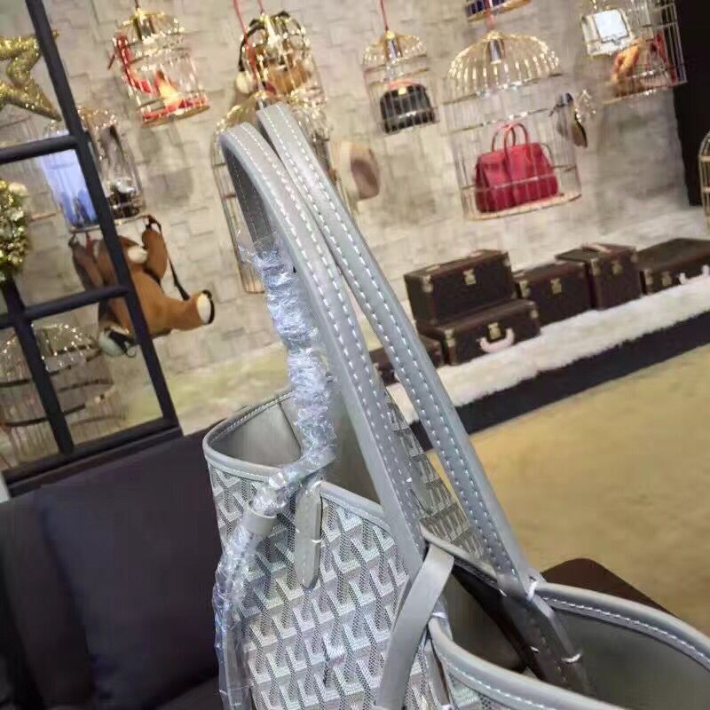 Goyard Y Doodling Calfskin Leather Tote Bag 7901 Grey Goyard Y Doodling Calfskin Leather Tote Bag 7901 Grey