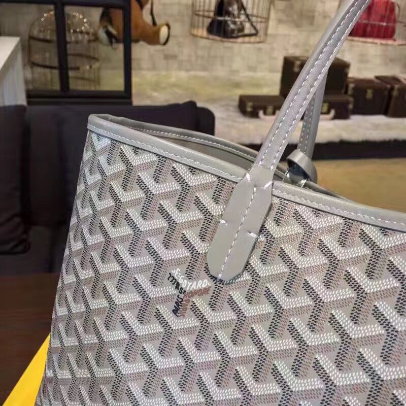 Goyard Y Doodling Calfskin Leather Tote Bag 7901 Grey Goyard Y Doodling Calfskin Leather Tote Bag 7901 Grey