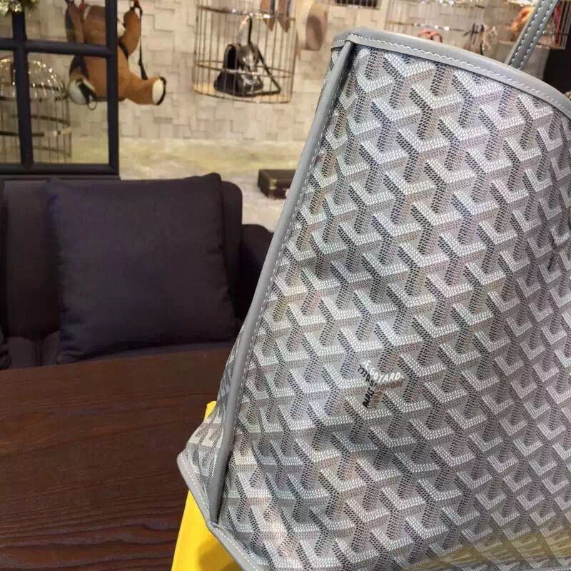 Goyard Y Doodling Calfskin Leather Tote Bag 7901 Grey Goyard Y Doodling Calfskin Leather Tote Bag 7901 Grey