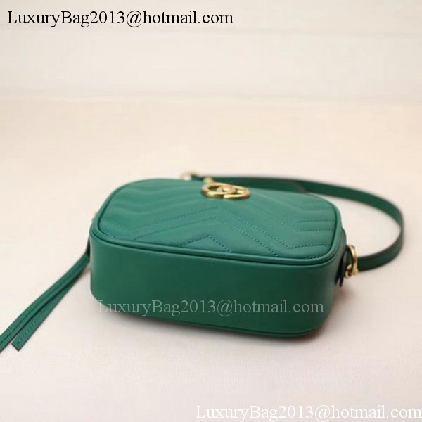 Gucci GG Marmont Matelasse mini Bag 448065 Green Gucci GG Marmont Matelasse mini Bag 448065 Green