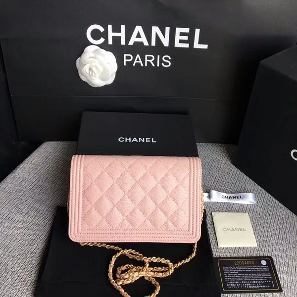 Boy Chanel WOC Flap Bag Original Calfskin Leather CHA6040 Pink Boy Chanel WOC Flap Bag Original Calfskin Leather CHA6040 Pink