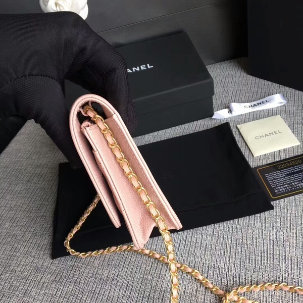 Boy Chanel WOC Flap Bag Original Calfskin Leather CHA6040 Pink Boy Chanel WOC Flap Bag Original Calfskin Leather CHA6040 Pink