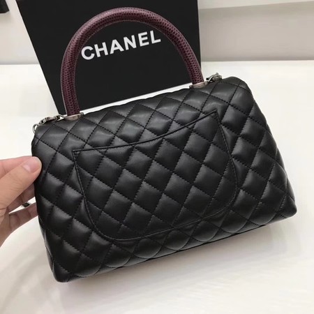 Chanel Classic Red Top Handle Bag Original Leather A92991 Black Chanel Classic Red Top Handle Bag Original Leather A92991 Black
