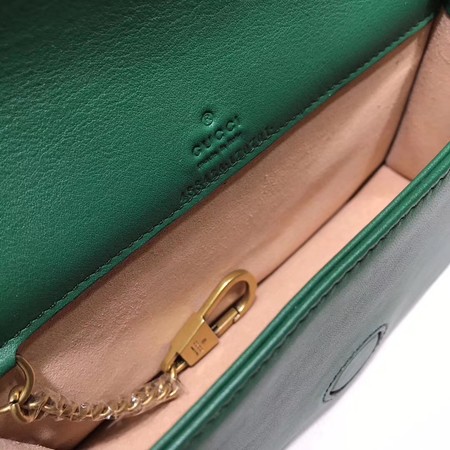 Gucci GG Marmont Matelasse mini Bag 448426 Green Gucci GG Marmont Matelasse mini Bag 448426 Green