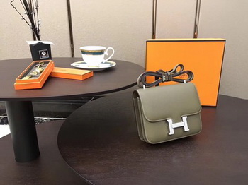 Hermes Constance Bag Original Calfskin Leather H9910 Grey
