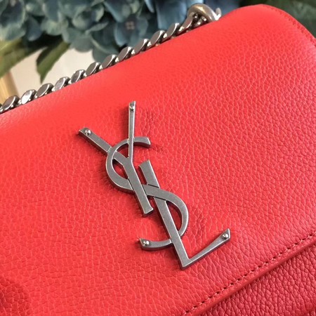 Yves Saint Laurent Leather Cross-body Shoulder Bag Y8005 Red