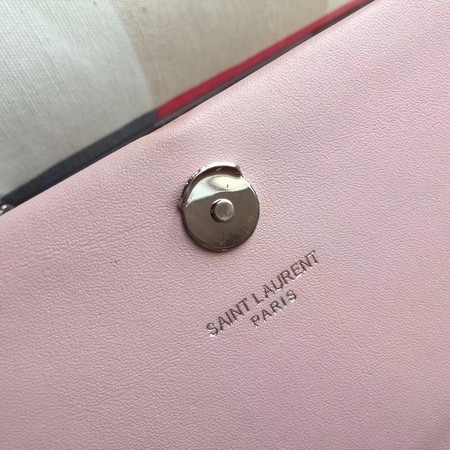 Yves Saint Laurent Leather Cross-body Shoulder Bag Y8011 Pink