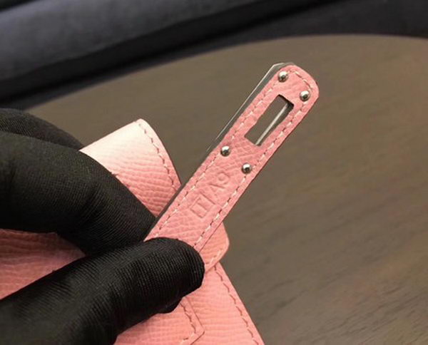 Hermes Kelly Epsom Leather Wallet H4086 Pink Hermes Kelly Epsom Leather Wallet H4086 Pink