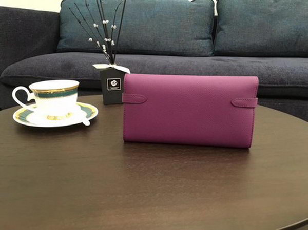 Hermes Kelly Epsom Leather Wallet H4086 Rose Hermes Kelly Epsom Leather Wallet H4086 Rose